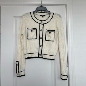Lulus Cream and Black Women's Sweater